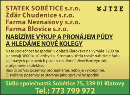 STATEK SOBTICE , r Chudenice , Farma Neznaovy 